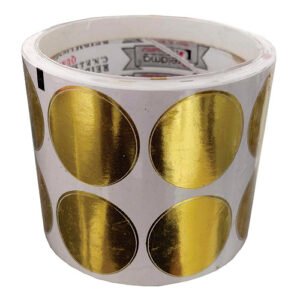 Etiqueta Para Presente BOLA DOURADA 20mm com 300 Unidades