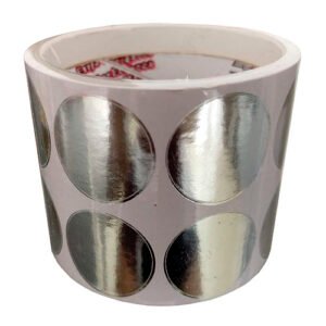 Etiqueta Para Presente BOLA PRATA 20mm com 300 Unidades