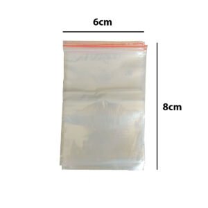 Saco Zip 6x8,5 com 100 Unidades Fecho Hermético