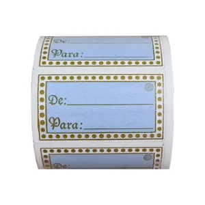 Etiqueta Para Presente De Para 200 Unidades Azul