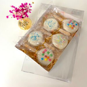 Caixas Papel Tampa Transparente 11x16x5 com 10 unidades Retangular Tr3A