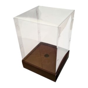 Caixa Ovo em Pé Páscoa 500g tampa transparente 5 unidades