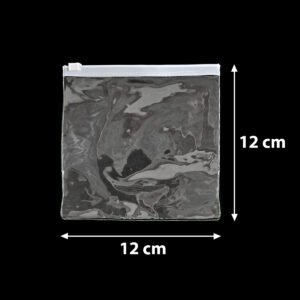 Saco Zip PVC 12x12cm Incolor Transparente 50 unidades