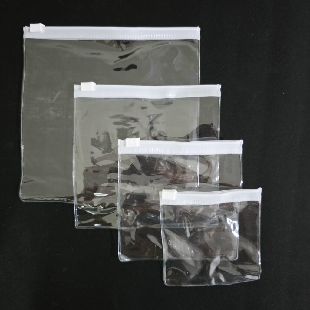 Pvc Zip Guide Insert Saco Zip PVC 8x8cm Incolor Transparente 50 unidades - Don Embalagens