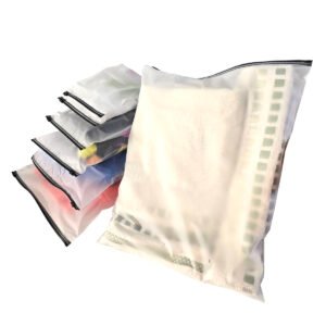 Saco Zip Fosco 50x60 com 50 Unidades Fecho Zipper