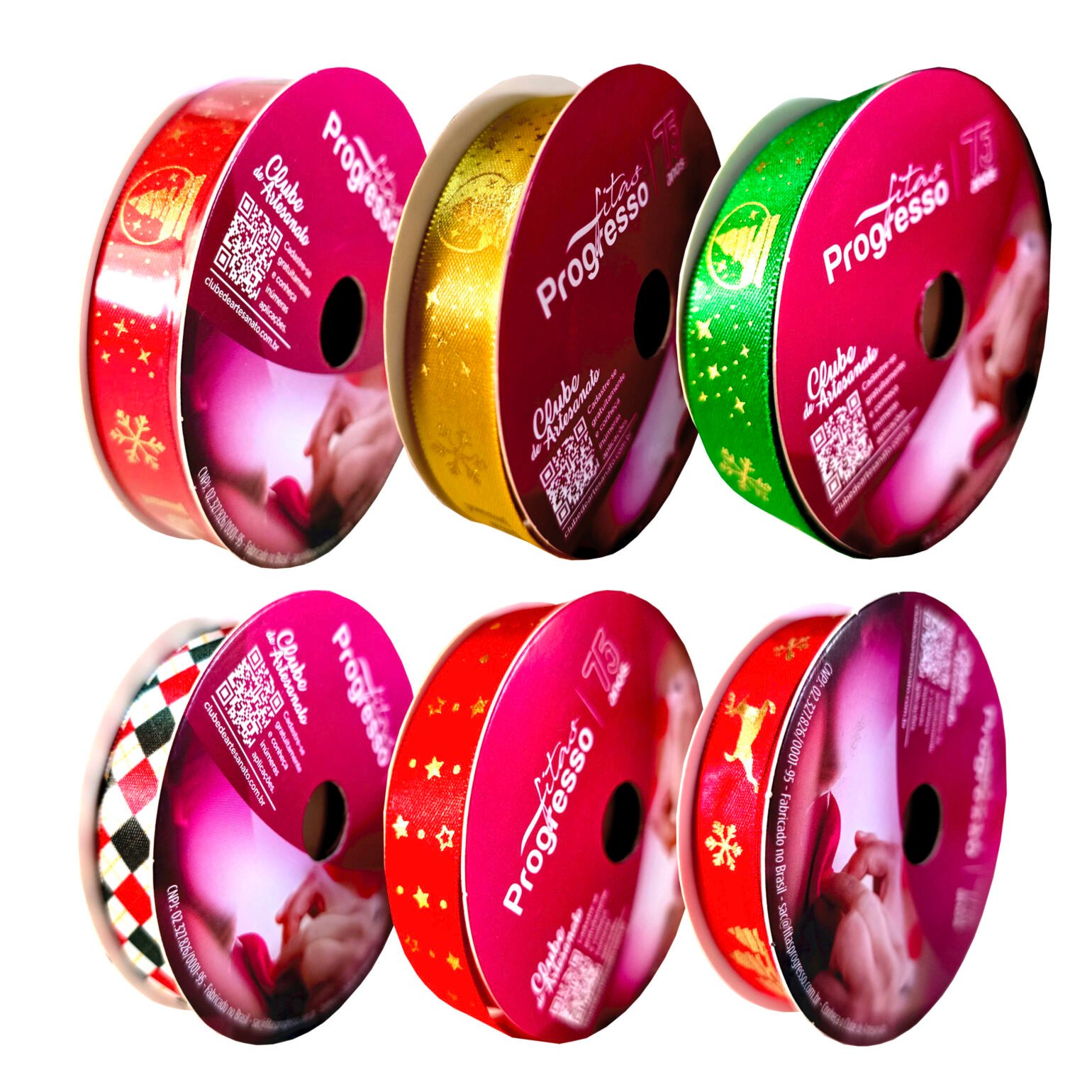 Fita de Cetim Natal 15mm capa